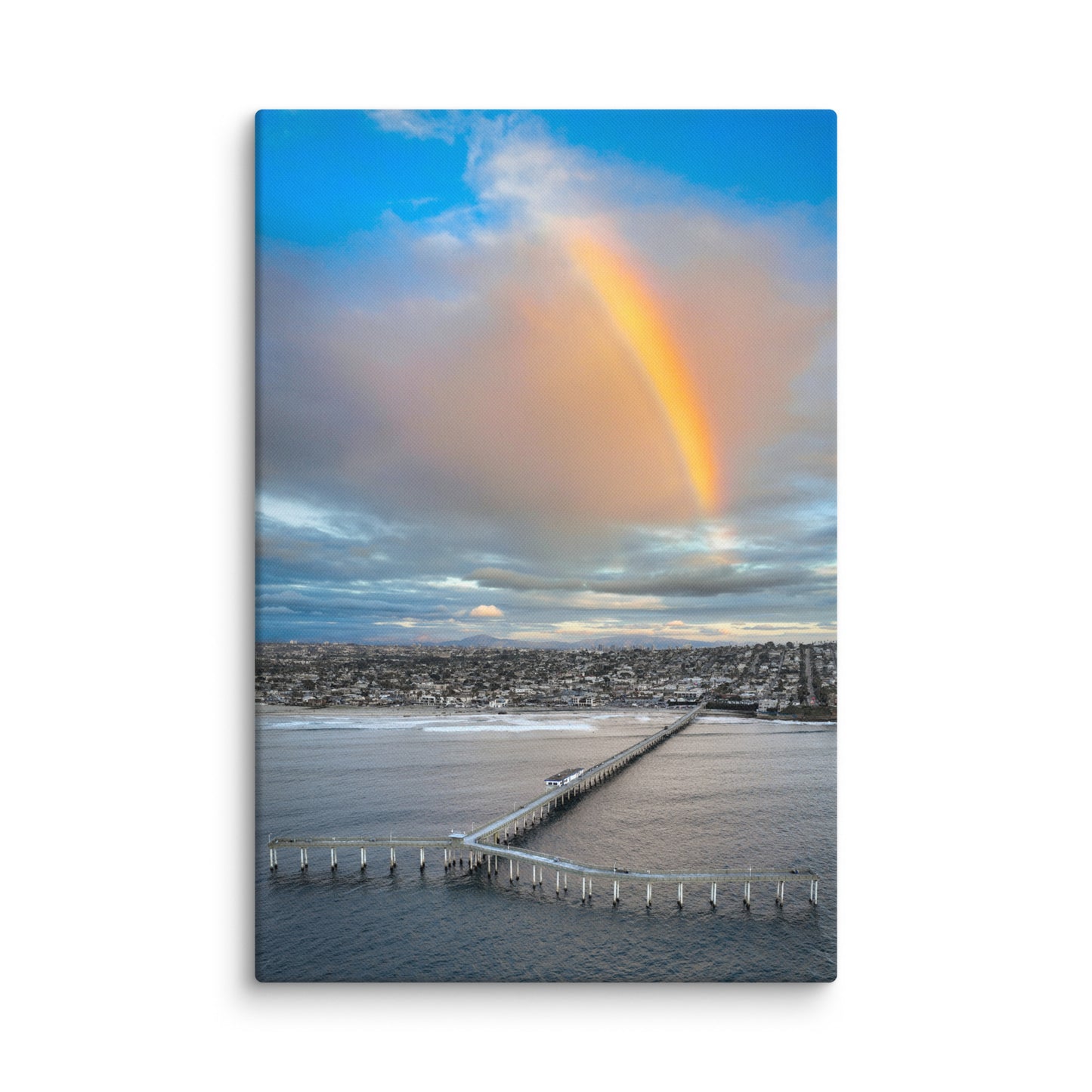 Rainbow Through The Clouds Canvas