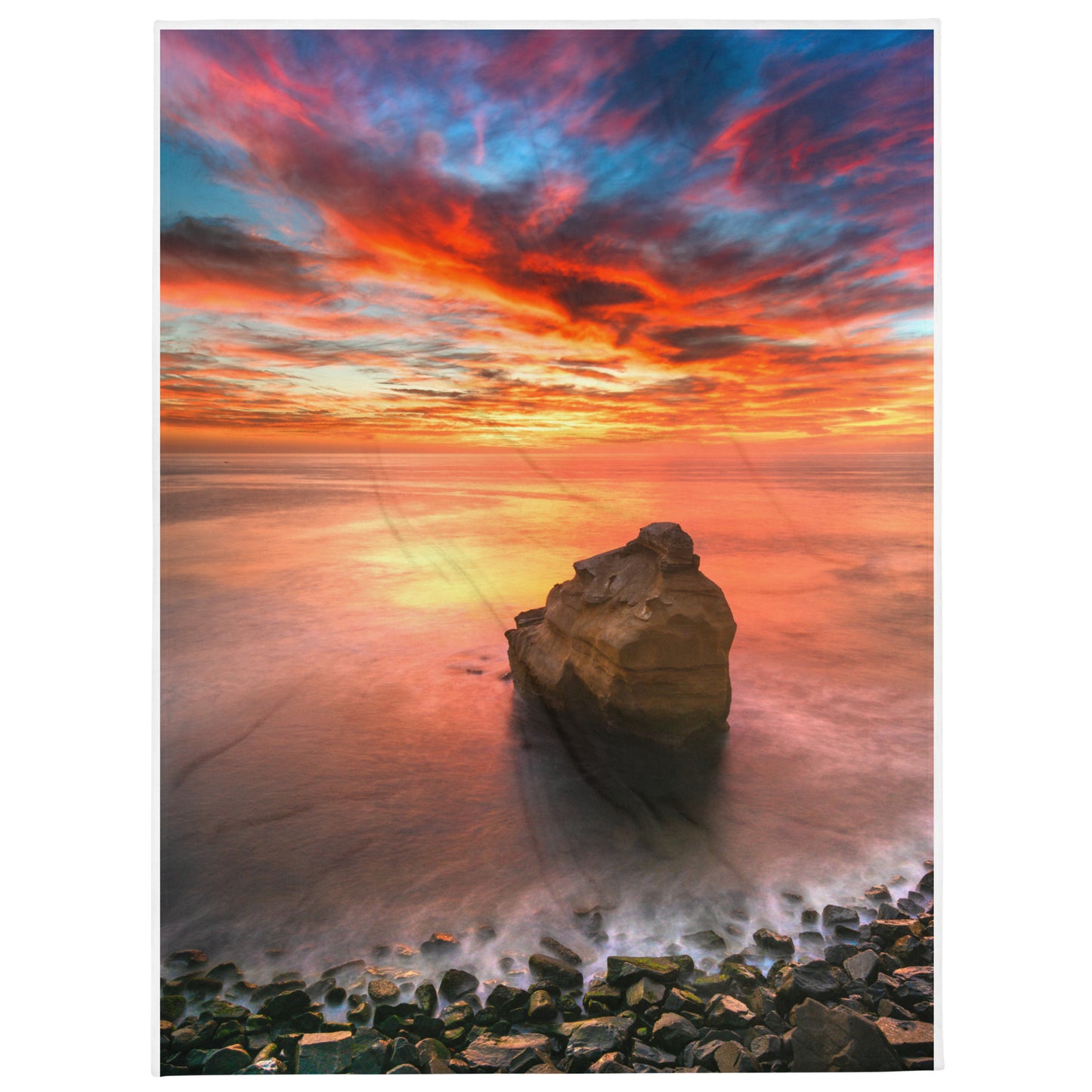 Bird Shit Rock Throw Blanket