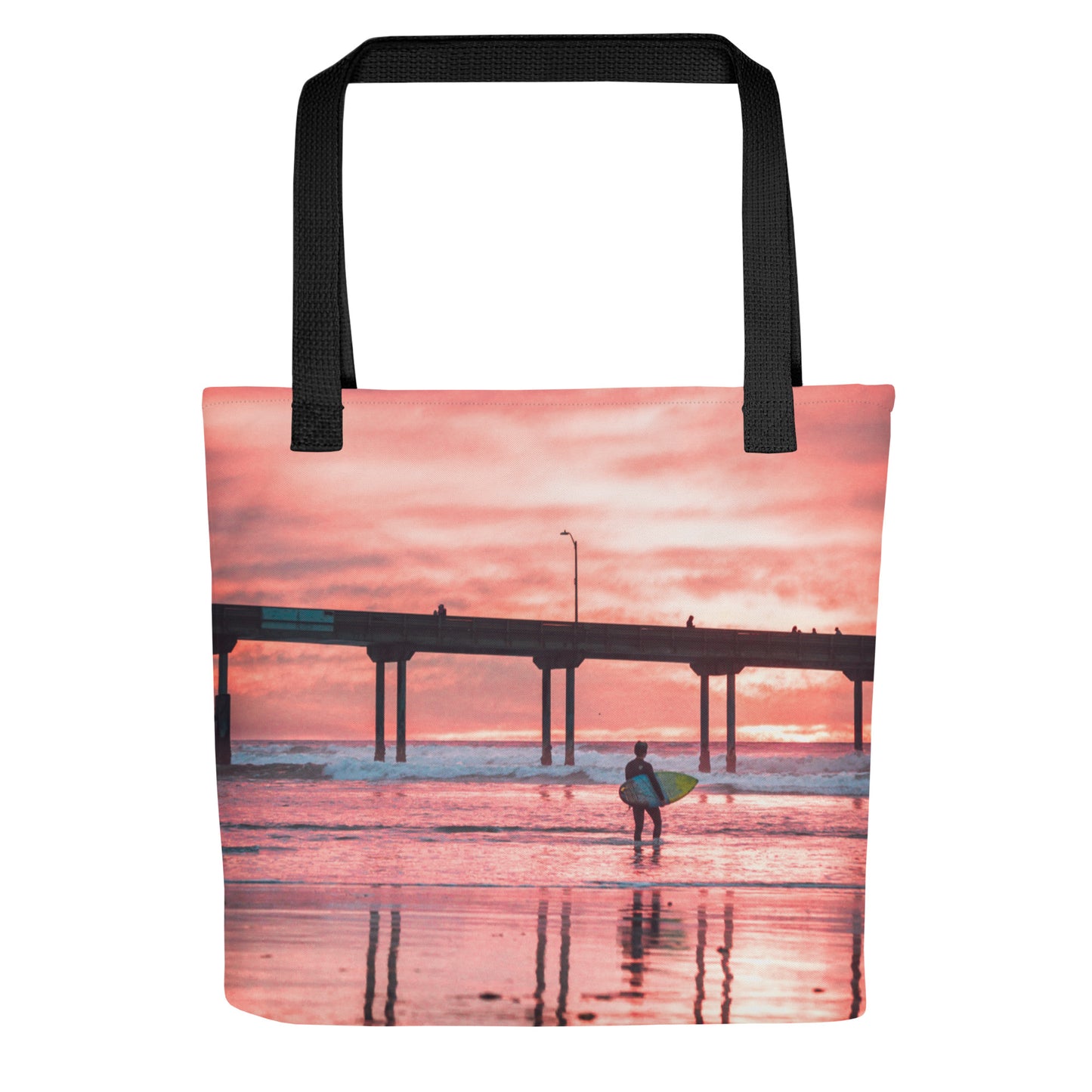 Sunset Surfer Tote Bag