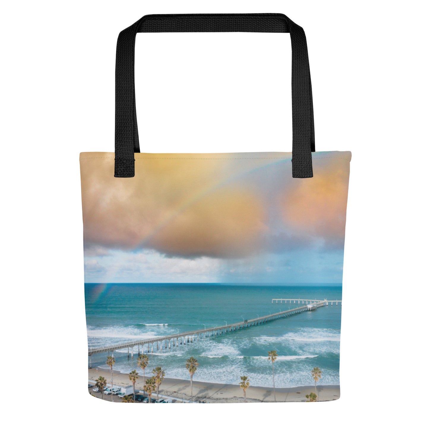 Rainbows Through The Pier Tote Bag