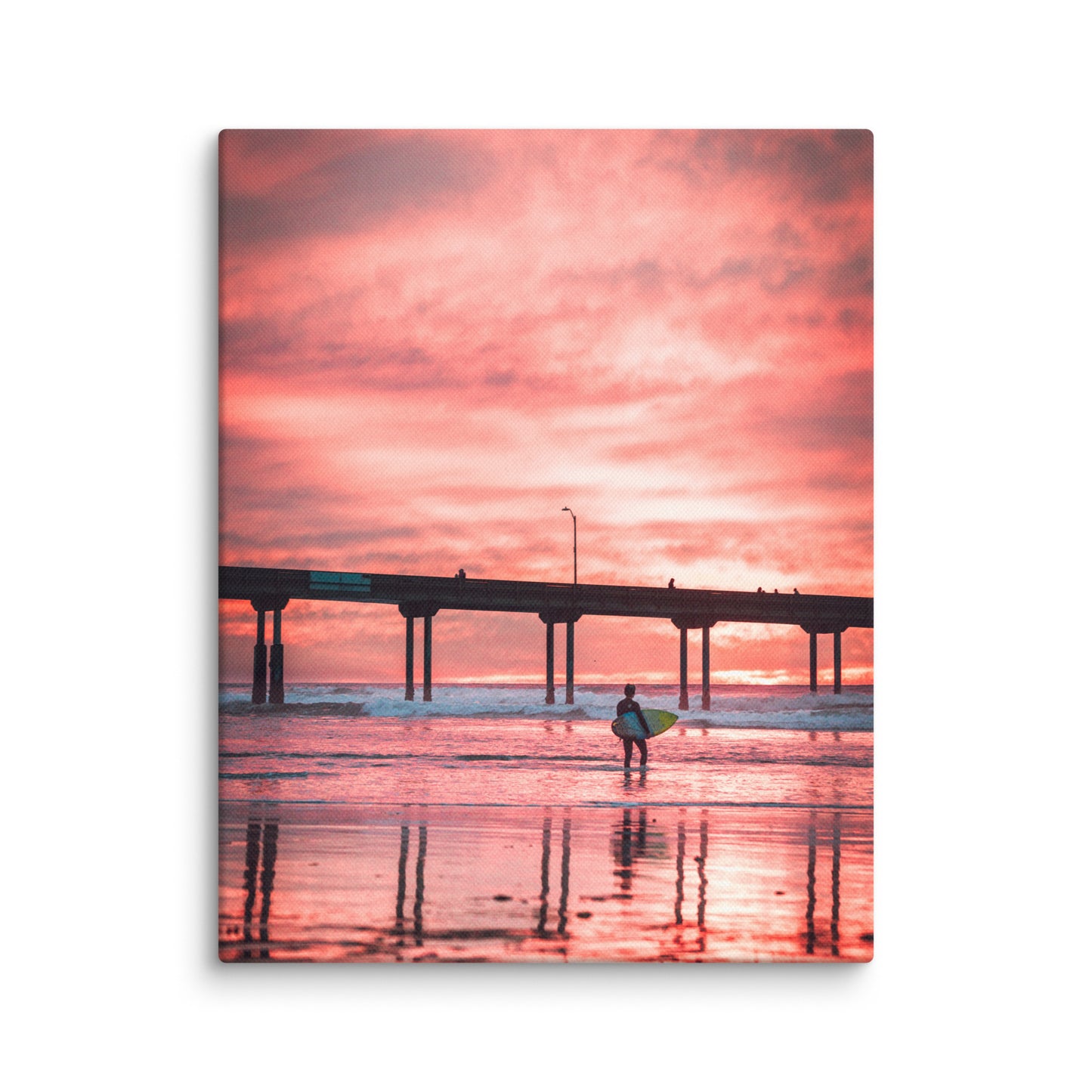 Sunset Surfer Canvas