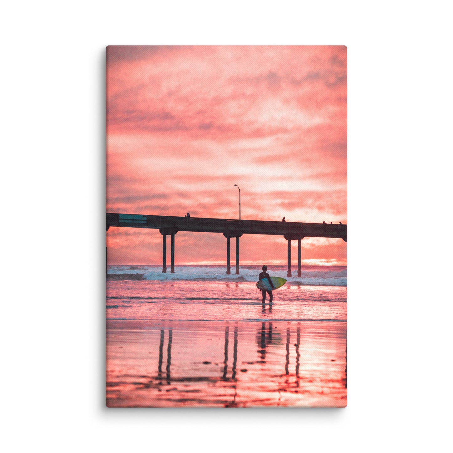 Sunset Surfer Canvas