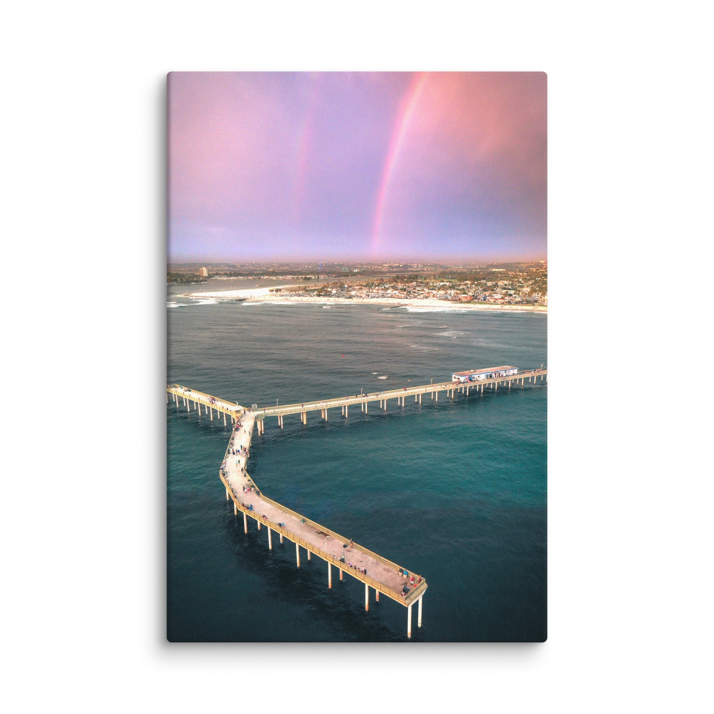 Rainbow Pier Canvas Print