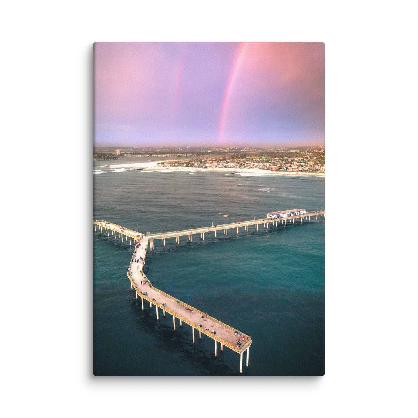 Rainbow Pier Canvas Print