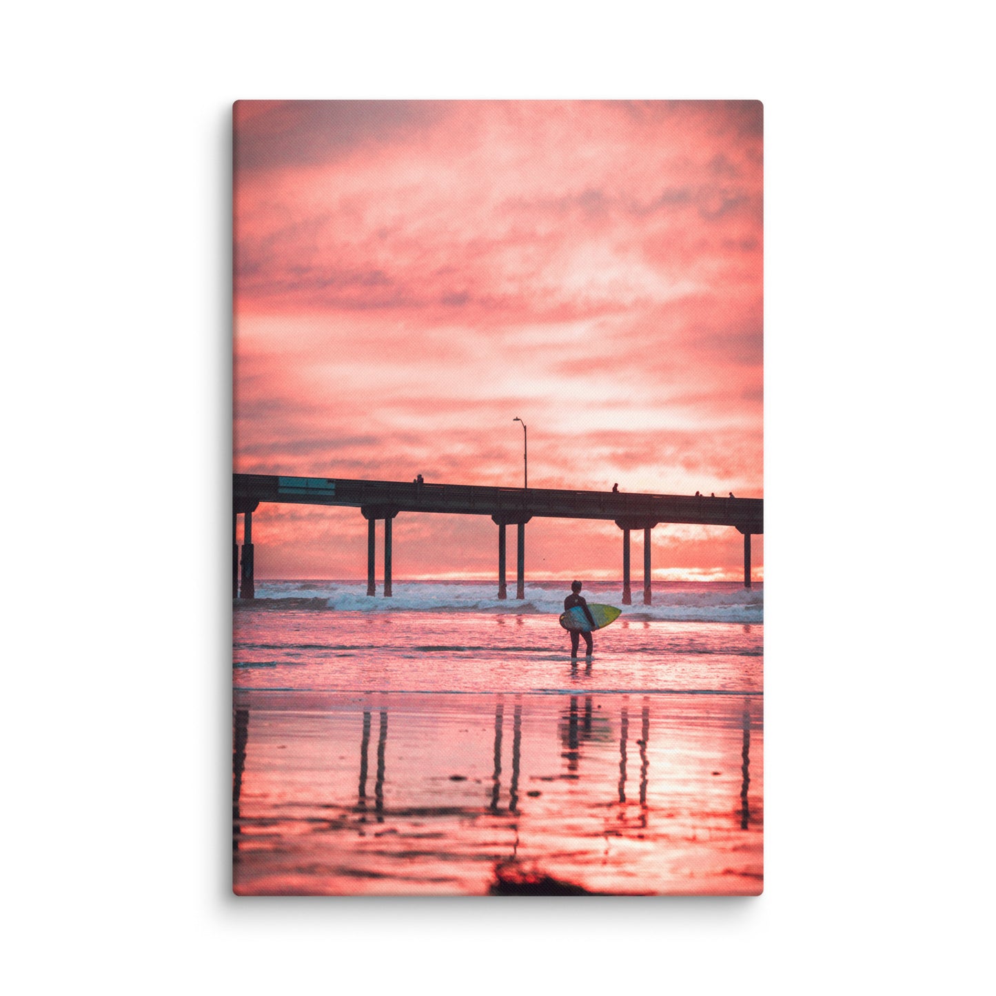 Sunset Surfer Canvas