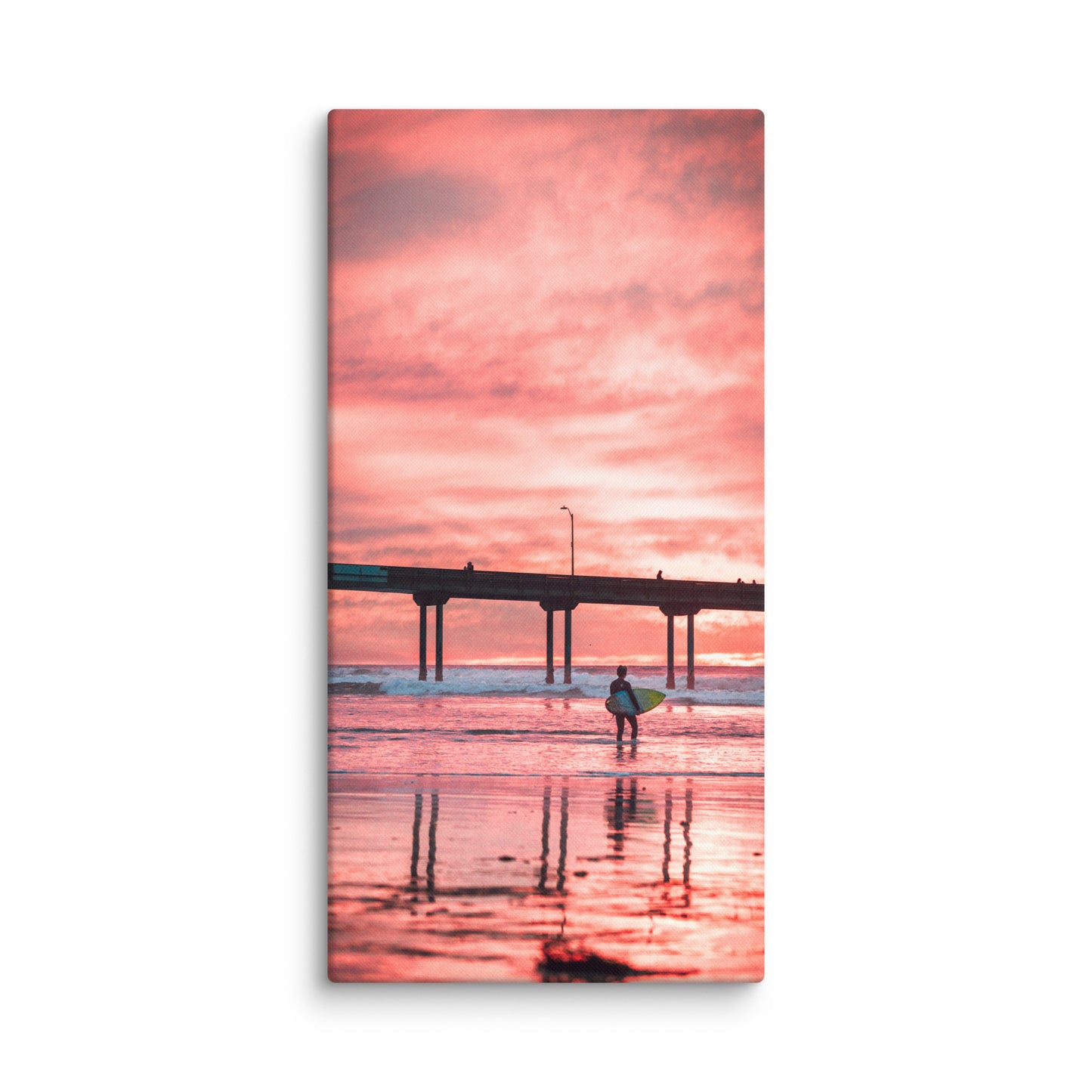 Sunset Surfer Canvas