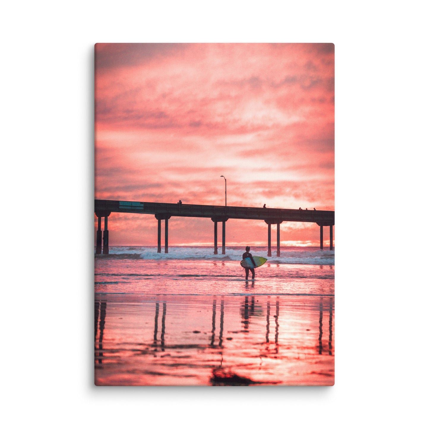 Sunset Surfer Canvas