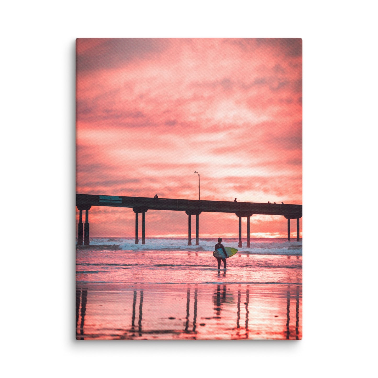 Sunset Surfer Canvas