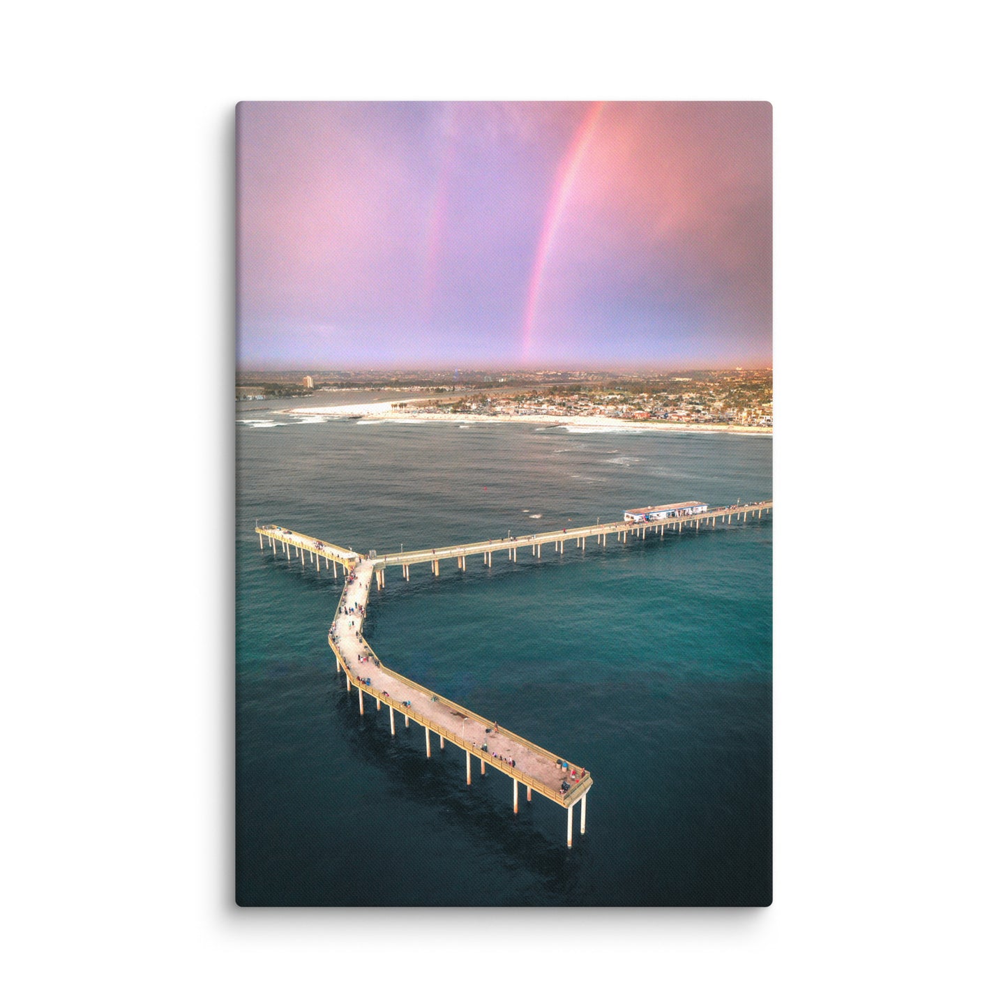 Rainbow Pier Canvas Print