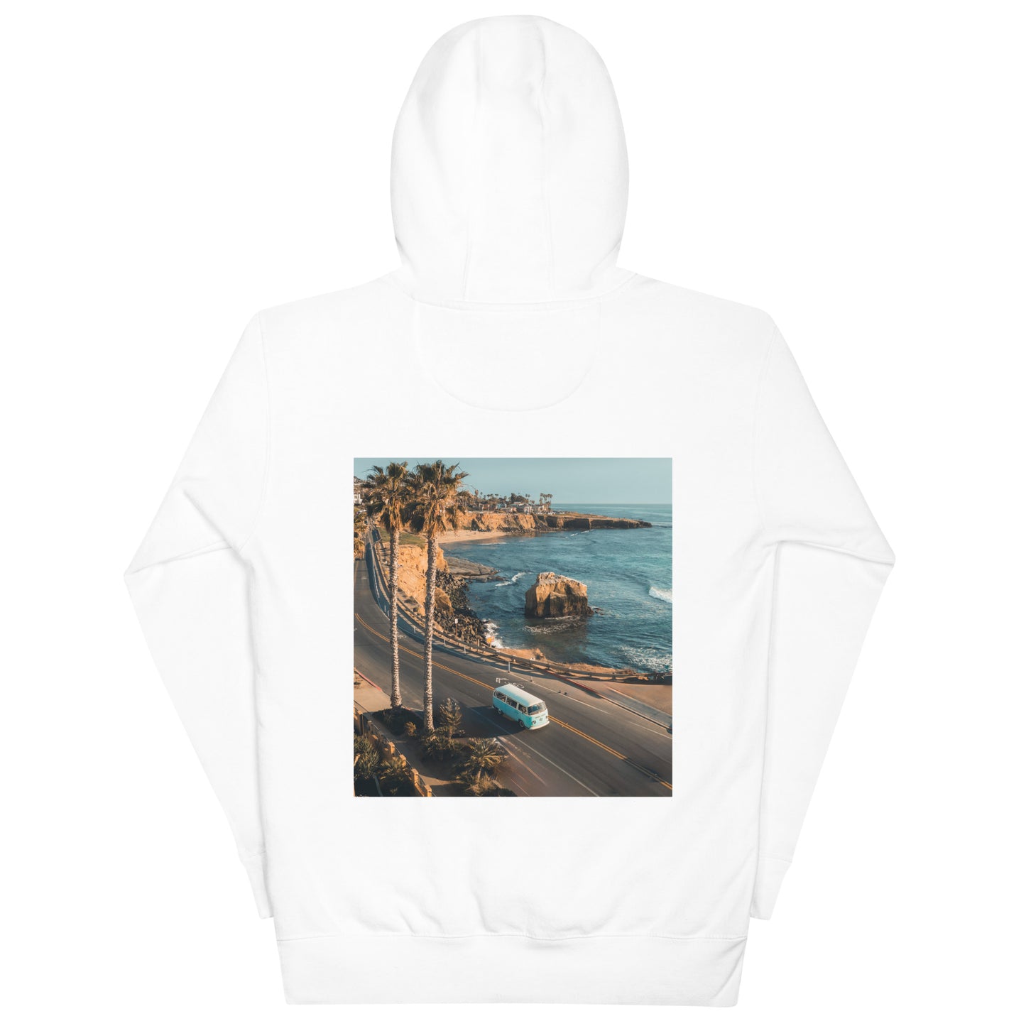 Sunset Cliffs VW Bus Unisex Hoodie