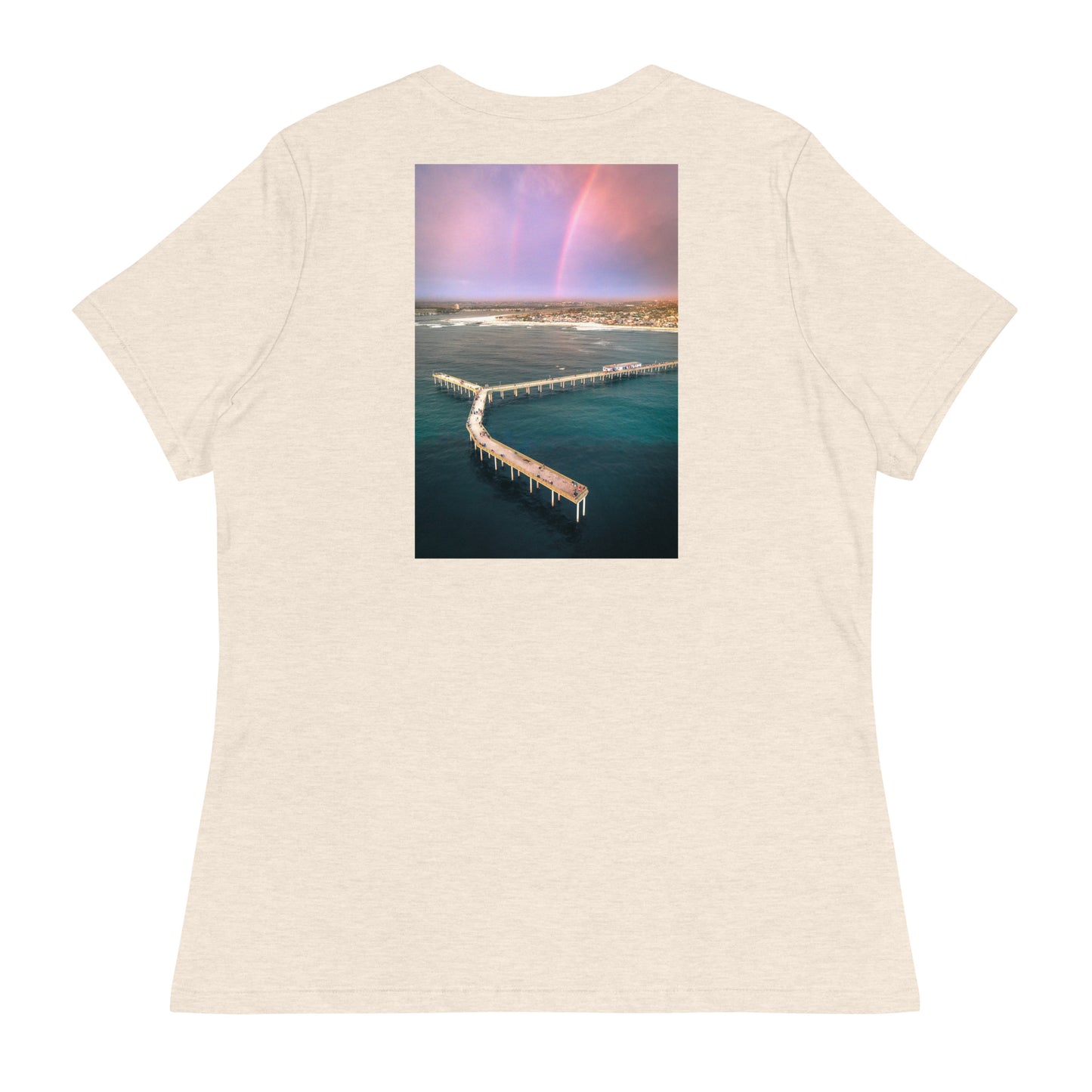 Rainbow Pier Women's Relaxed T-Shirt