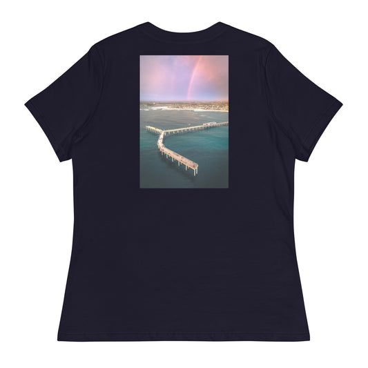 Rainbow Pier Women's Relaxed T-Shirt