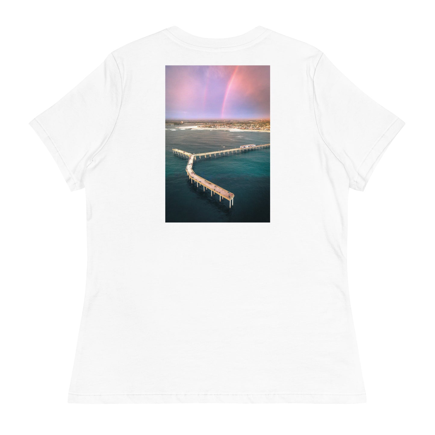 Rainbow Pier Women's Relaxed T-Shirt